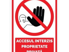 Indicatoare de siguranta proprietate privata